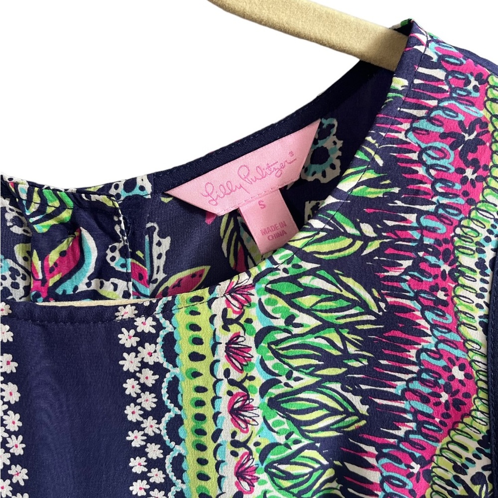 Lilly Pulitzer Gold Button Back Tank - Picture 3 of 3
